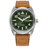 Citizen Eco Drive Garrison Leather Strap Watch BM8560-02X